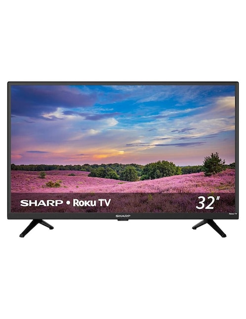Pantalla Smart TV Sharp LED de 32 Pulgadas HD 2T-C32CF2UR con Roku TV