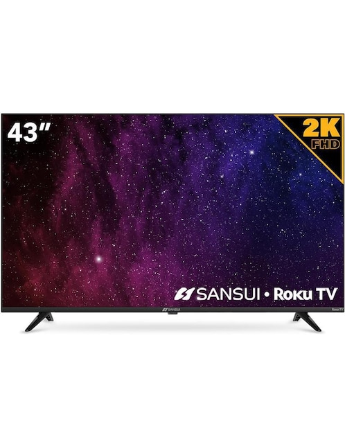 Pantalla Smart TV Sansui LED de 43 Pulgadas Full HD SMX43P7FR con Roku TV