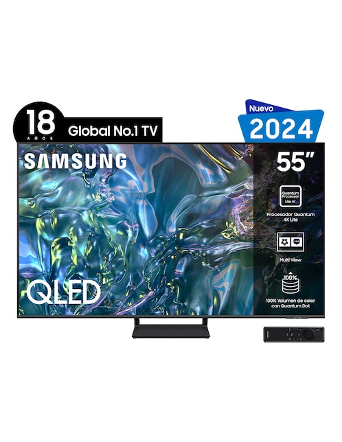 Pantalla smart tv Samsung QLED de 55 pulgadas 4 k QN55Q65DAFXZX con Tizen