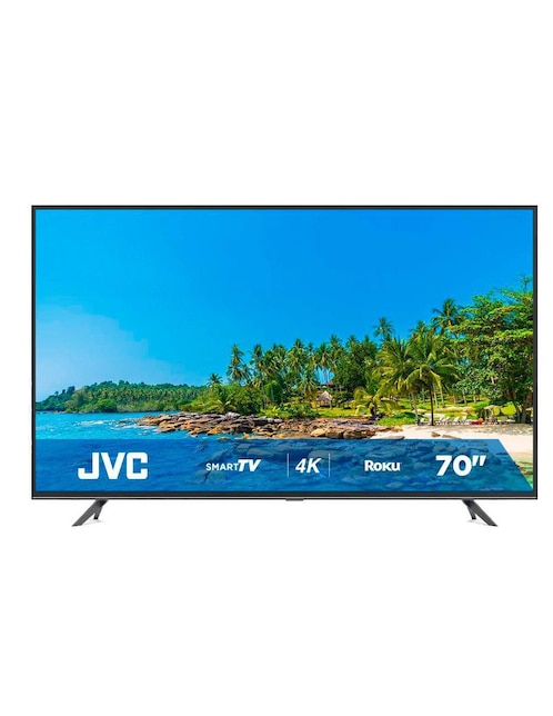 Pantalla Smart TV JVC LED de 70 Pulgadas 4K/UHD SI70UR con Roku TV