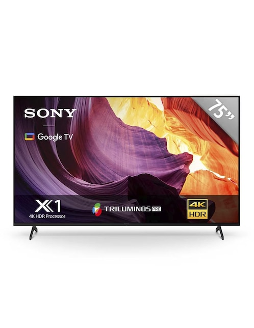Pantalla Smart TV Sony LCD de 75 pulgadas 4k UHD KD75X80CK con Google TV