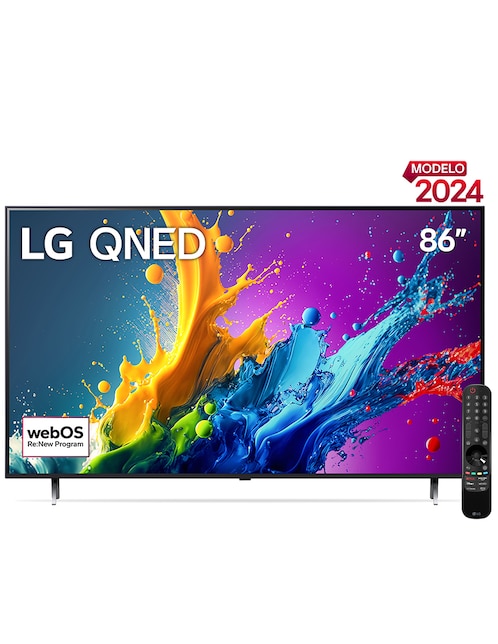Pantalla Smart TV LG QNED de 86 pulgadas 4K 86QNED80TSA