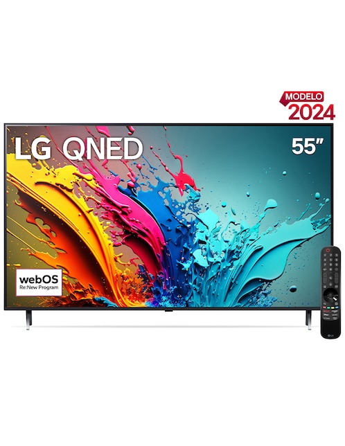 Pantalla Smart TV LG QNED de 55 pulgadas 4K 55QNED85TSA