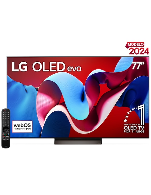 Pantalla Smart TV LG OLED de 77 pulgadas 4K OLED77C4PSA