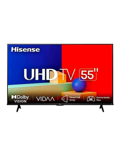 Pantalla Smart TV Hisense LED de 55 pulgadas 4K UHD 55A65KV