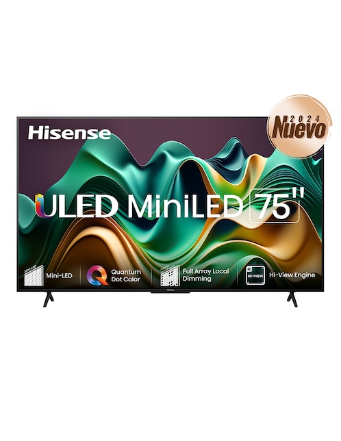 Pantalla Hisense Mini LED de 75 pulgadas 4K UHD 75U6N con Google TV