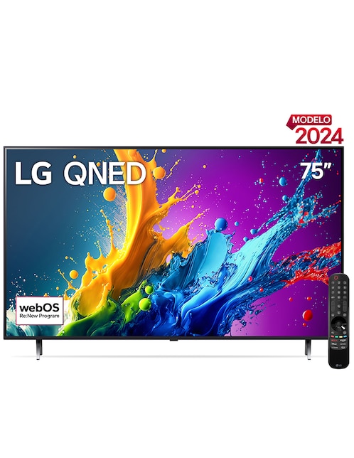 Pantalla Smart TV LG QNED de 75 pulgadas 4 K 75QNED80TSA