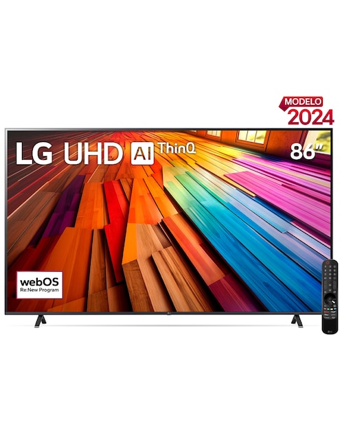 Pantalla Smart TV LG LED de 86 pulgadas 4K UHD 86UT8050PSB