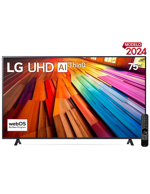 Pantalla Smart TV LG LED de 75 pulgadas 4K UHD 75UT8050PSB