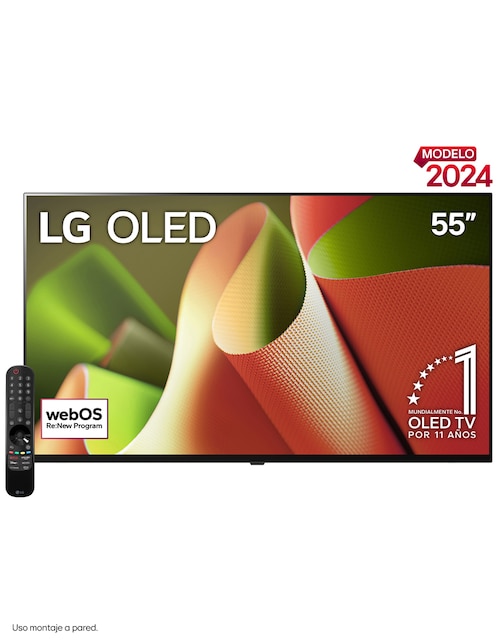 Pantalla Smart TV LG OLED de 55 pulgadas 4 K OLED55B4PSA