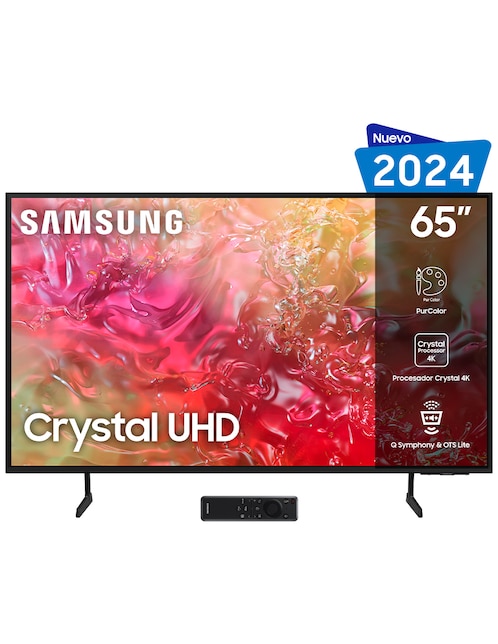 Image of Pantalla Smart TV Samsung Crystal UHD de 65 pulgadas 4K UN65DU7010FXZX