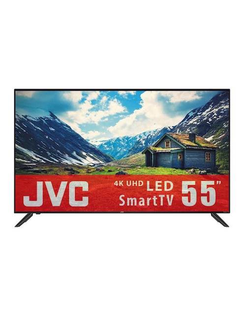 Pantalla JVC LED de 55 pulgadas 4K UHD SI55UR con Roku TV