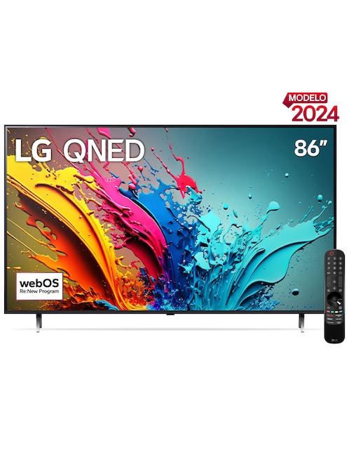 Pantalla Smart TV LG QNED de 86 pulgadas 4K 86QNED85TSA