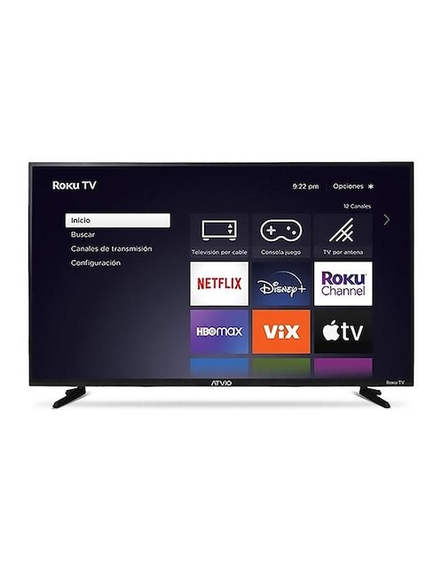 Pantalla Atvio LED de 24 pulgadas HD ATV-24HDR con Roku TV