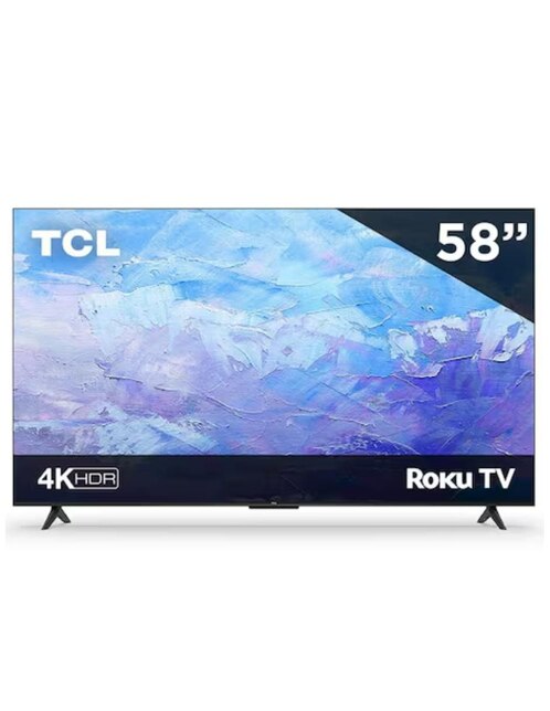 Pantalla TCL LED de 58 pulgadas 4K UHD 58S453 con Roku TV