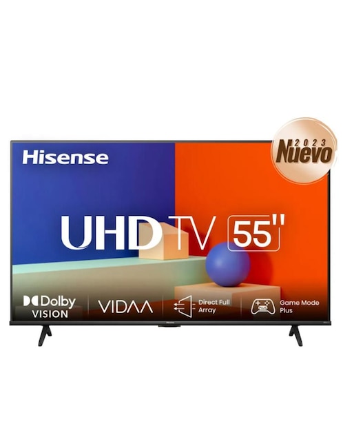 Pantalla Smart TV Hisense LED de 55 pulgadas 4K UHD 55A6KV