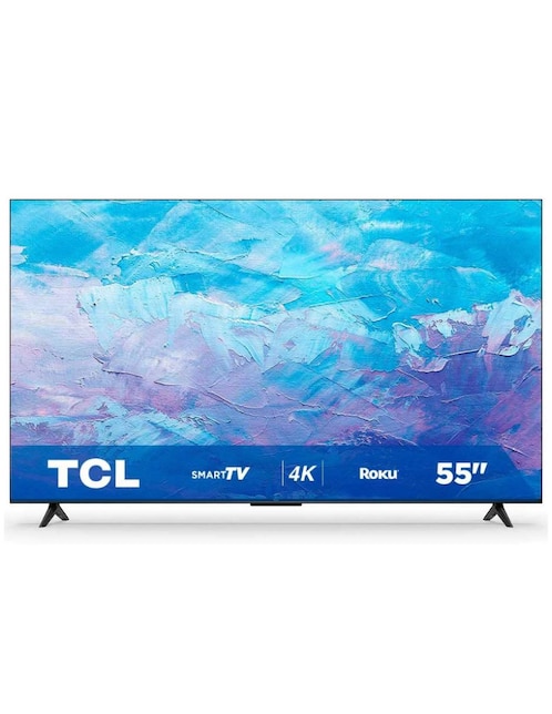 Pantalla Smart TV TCL LED de 55 pulgadas 4K UHD 55s453 con Roku TV