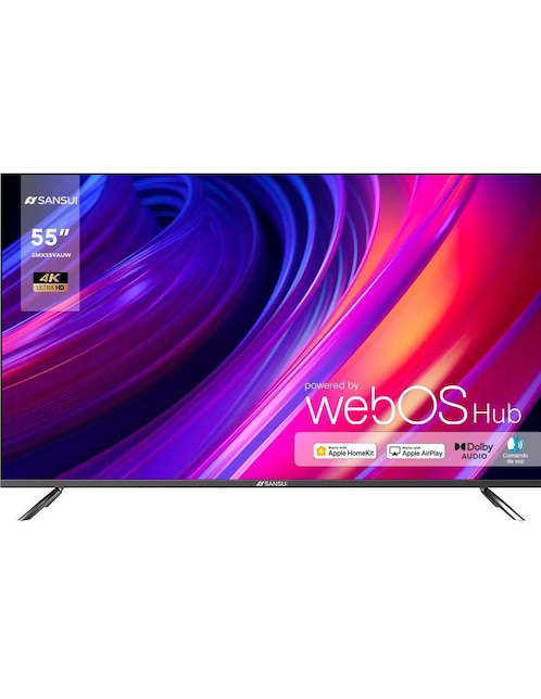 Pantalla Smart TV Sansui LED de 55 pulgadas 4K UHD SMX55VAUW