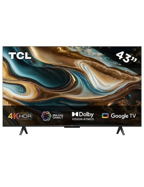 Pantalla Smart TV TLC LED de 43 pulgadas 4K 43S451G con Google TV