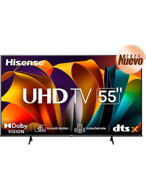 Pantalla Smart TV Hisense LED de 55 pulgadas 4K UHD 55A6N con Google TV