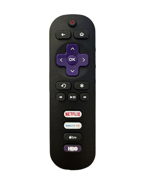 Control remoto para Smart TV Roku TV Smrt con baterias Hisense, Atvio, HKPro