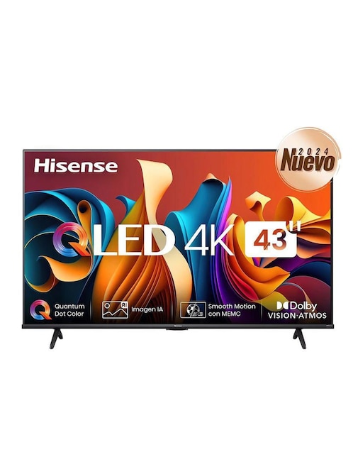 Pantalla Smart TV Hisense QLED de 43 pulgadas 4K 43QD6N