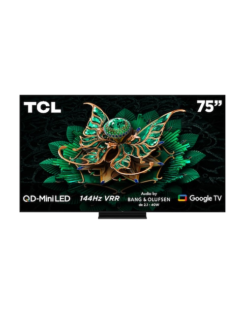 Pantalla Smart TV TCL QD- mini LED 75 pulgadas 4K/UHD 75QM7K Google TV