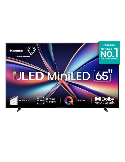 Pantalla Smart TV Hisense Mini LED 65 pulgadas 4K/UHD 65U6QV