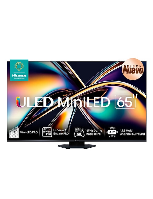 Pantalla Smart Tv Hisense QD- Mini LED de 65 pulgadas 4k/UHD 65u8qg con Google Tv