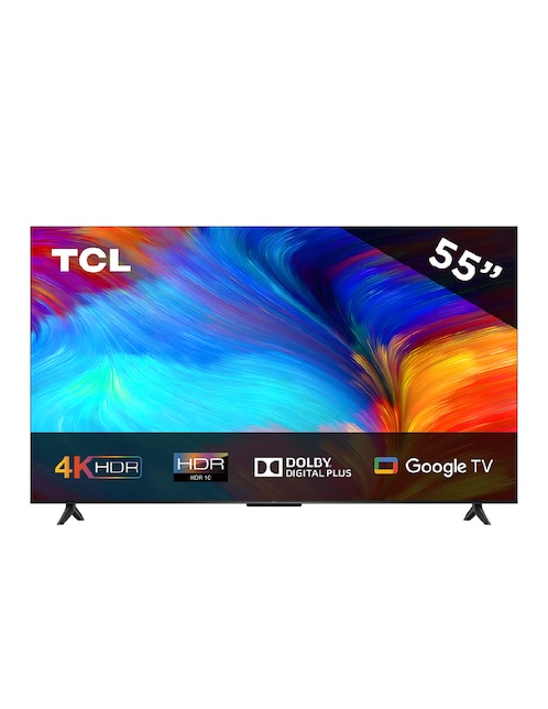 Pantalla Smart TV TCL LED de 55 pulgadas 4K/UHD 55S451 con Google TV