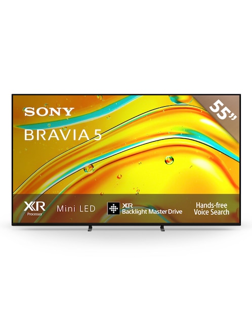 Pantalla Smart TV Sony LCD de 55 pulgadas 4K Bravia 5 K-55XR50 con Google TV