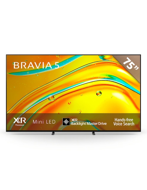 Pantalla Smart TV Sony LCD de 75 pulgadas 4K Bravia 5 K-75XR50 con Google TV