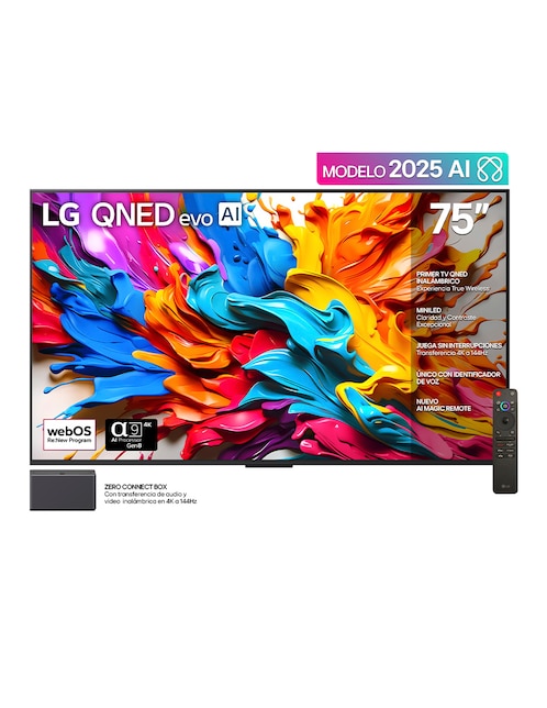Pantalla Smart TV Lg QNED de 75 pulgadas 4K 75QNED9MASA