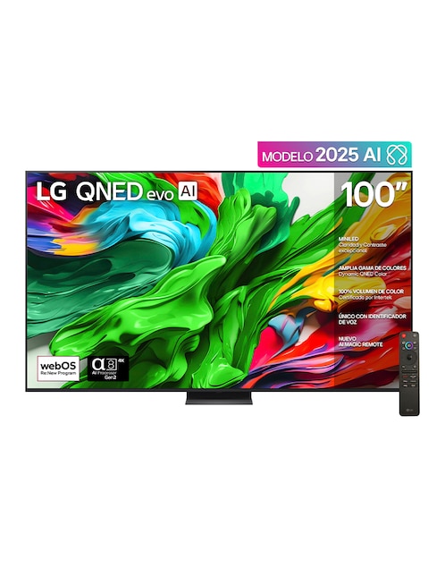 Pantalla Smart TV Lg QNED de 100 pulgadas 4K 100QNED86AS