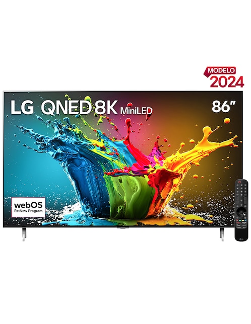 Pantalla Smart TV Lg QNED de 86 pulgadas 8K 86QNED99TSA