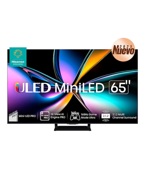 Pantalla Smart Tv Hisense QD- Mini LED de 65 pulgadas 4k/UHD 65u7qg Pro con Google Tv