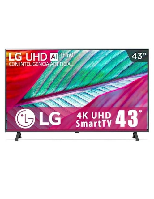 Pantalla Smart TV LG Led de 43 pulgadas 4K/UHD 43UR7800PSB con Webos