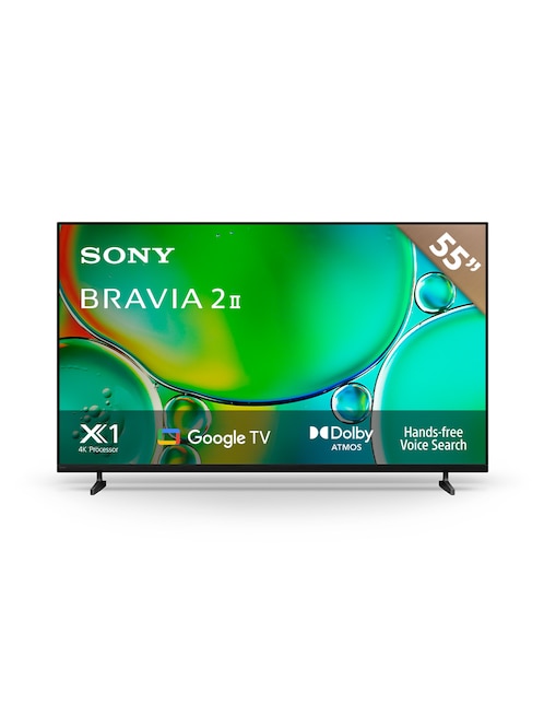 Pantalla Smart TV Sony LCD de 55 pulgadas 4K Bravia 2 K-55S20M2 con Google TV