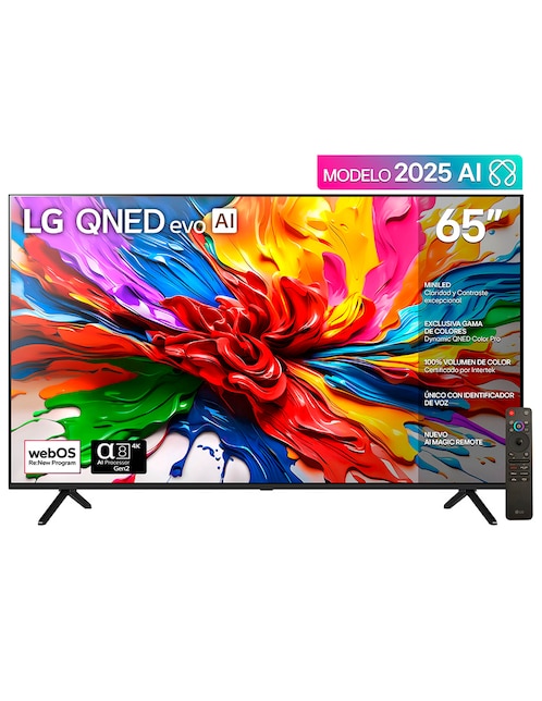 Pantalla Smart TV LG Mini LED de 65 pulgadas 4K/UHD 65QNED92ASA