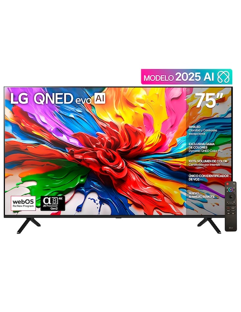 Pantalla smart tv lg mini led "de" 75 pulgadas 4k/uhd 75qned92asa "con" webos nuevo