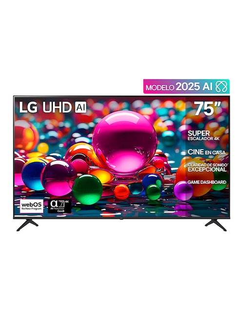 Pantalla Smart Tv Lg LED de 75 pulgadas 4k/UHD 75UA7500PSA con WebOs