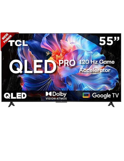 TCL Pantalla smart tv TCL Qled de 55 pulgadas 4k/uhd 55Q5K con Google tv