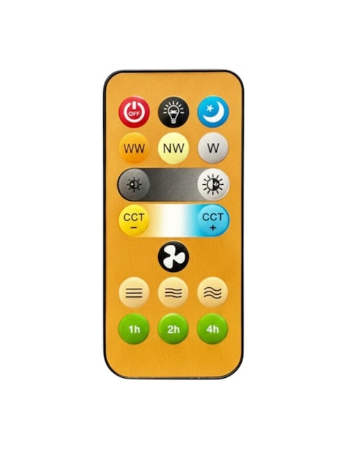 Control remoto IR universal ventilador foco techo