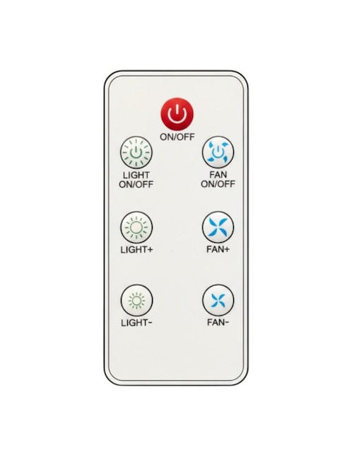 Control remoto IR universal ventilador foco techo