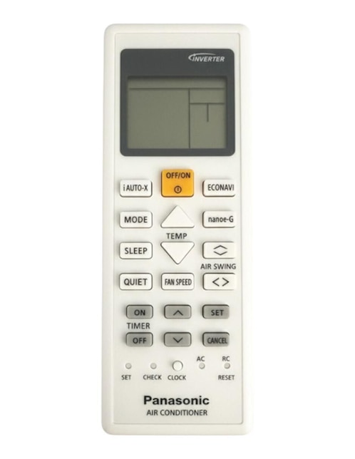 Control remoto para aire acondicionado Panasonic Minisplit inverter