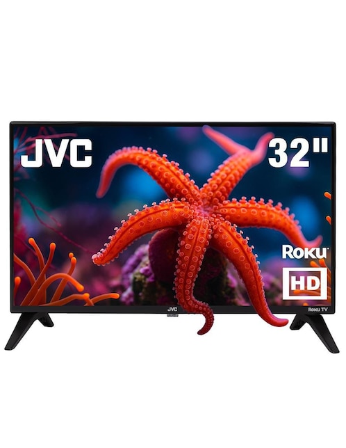 JVC Pantalla Smart TV Jvc LED de 32 pulgadas HD SI32R con Roku TV