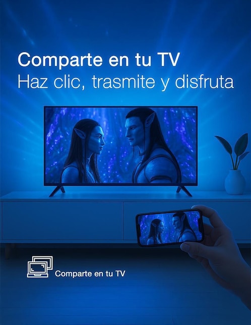 Pantalla Smart TV Jvc LED de 43 pulgadas Full HD SI43FRF con Roku TV 5