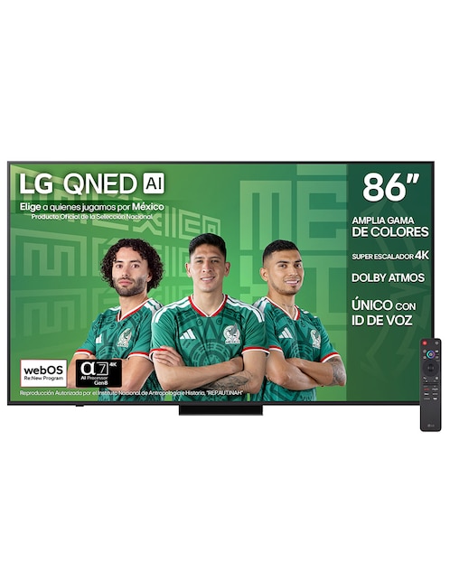 LG Pantalla Smart TV LG de QNED DE 86 pulgadas 4K 86QNED73ASA con WebOs con AI webOS