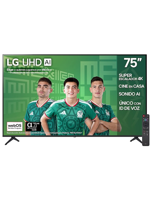 LG Pantalla Smart TV LG UHD de 75 pulgadas 4K/UHD 75UA8050PSA con AI webOS