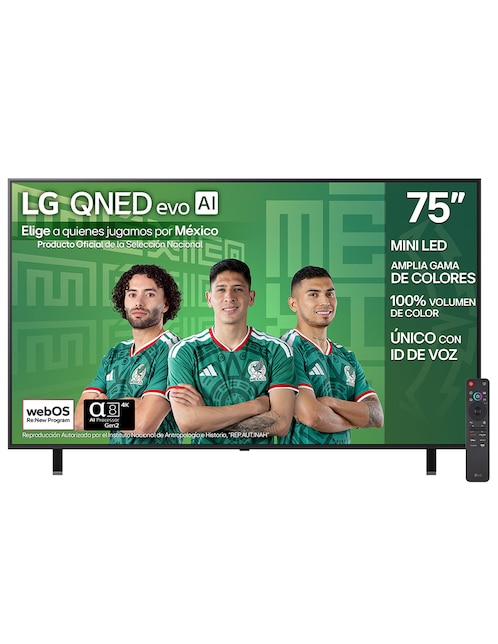 LG Pantalla Smart TV LG mini LED de 75 pulgadas 4K/UHD 75QNED85ASG con evo AI
